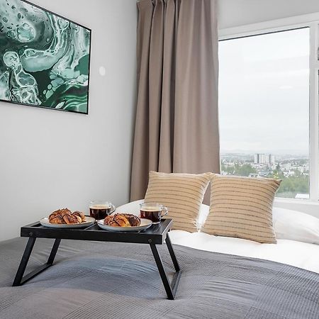 Charming Studio - Stunning Panorama View 雷克雅維克 外观 照片