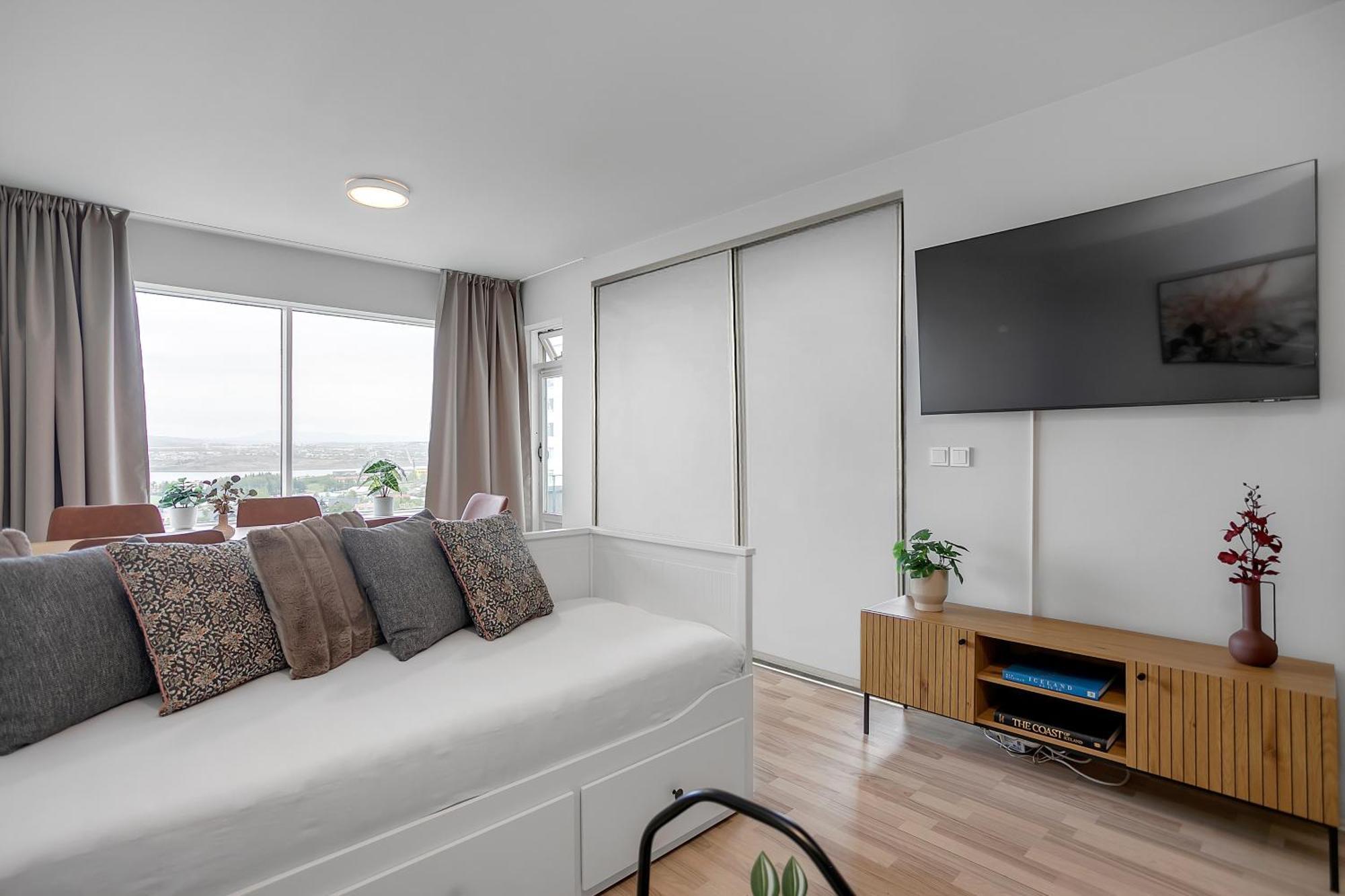 Charming Studio - Stunning Panorama View 雷克雅維克 外观 照片